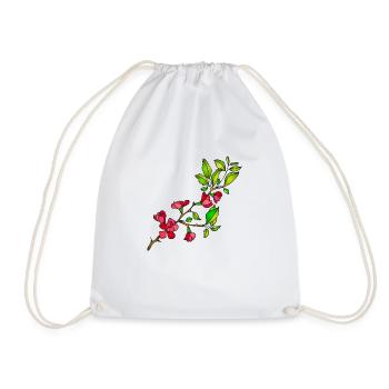 Fleur - Sac de sport léger - blanc - Devant