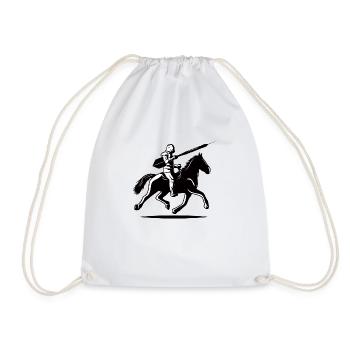 Cavalier de fléchettes - Sac de sport léger - blanc - Devant