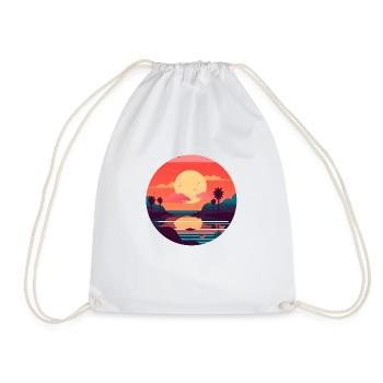 Sun-kissed Memories - Drawstring Bag - white - Front