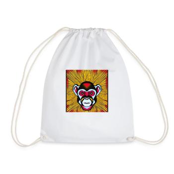 Obéis au singe - Sac de sport léger - blanc - Devant