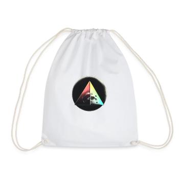 DARK SIDE OF THE MOON - Drawstring Bag - white - Front