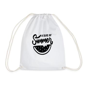 A Slice Of Summer - Drawstring Bag - white - Front