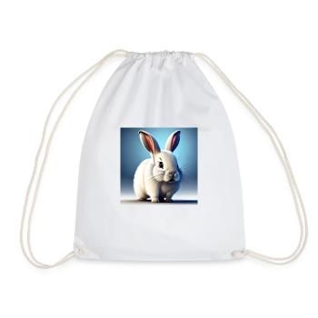 White rabbit - Drawstring Bag - white - Front