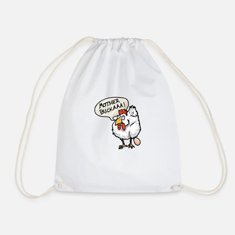 Mother bukaaa!! - Drawstring Bag - white