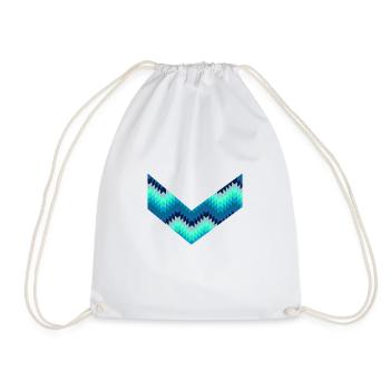motifs wax - Sac de sport léger - blanc - Devant
