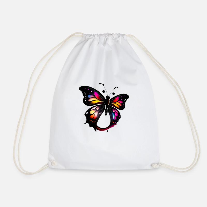 Schmetterling - Turnbeutel - Weiß