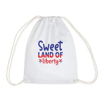 Sweet Land of Liberty - Drawstring Bag - white - Front