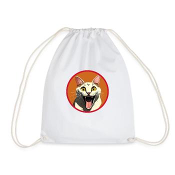 Happy Kitty - Sac de sport léger - blanc - Devant