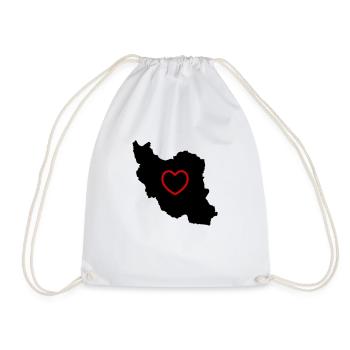 iran love - Turnbeutel - Weiß - Vorne