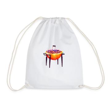 Grill Tongs Gift Grill Grill Grill Cutlery - Drawstring Bag - white - Front