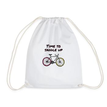 Il est temps de monter en selle - Sac de sport léger - blanc - Devant
