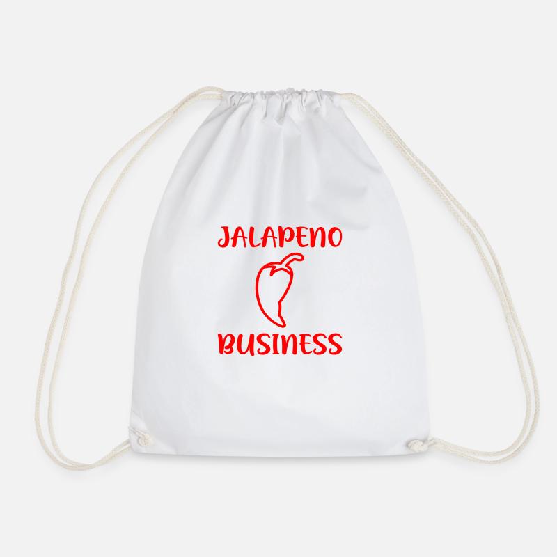 Jalapeno Business - Drawstring Bag - white