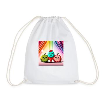 Cute and Cuddly - Drawstring Bag - white - Front