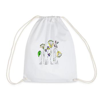 Fleur - Sac de sport léger - blanc - Devant