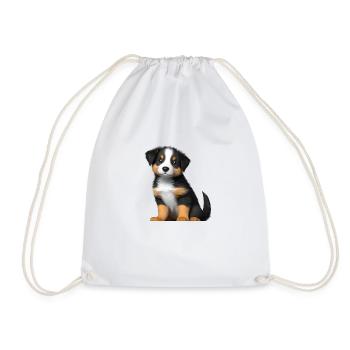 Chien chiot Berger australien propriétaire de chien - Sac de sport léger - blanc - Devant