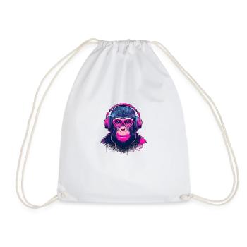 Battements de singe - Sac de sport léger - blanc - Devant