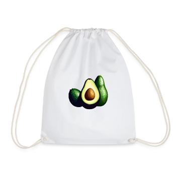 Avocado Favorite Fruit Guacamole - Drawstring Bag - white - Front
