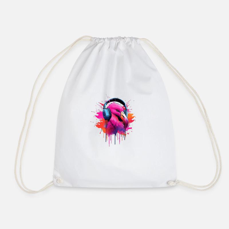 Flamingo Fusion - Turnbeutel - Weiß