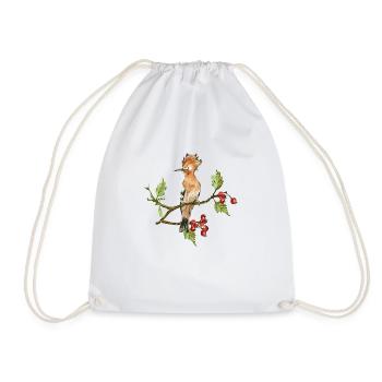 Oiseau coloré - Sac de sport léger - blanc - Devant
