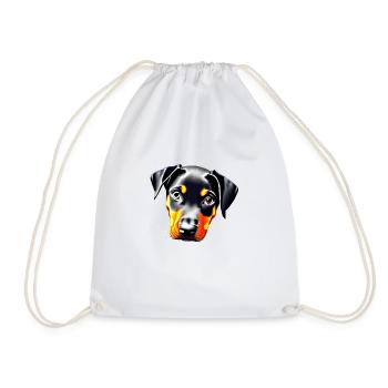 Doberman Trainer Doberman Chien Doberman Chiot - Sac de sport léger - blanc - Devant