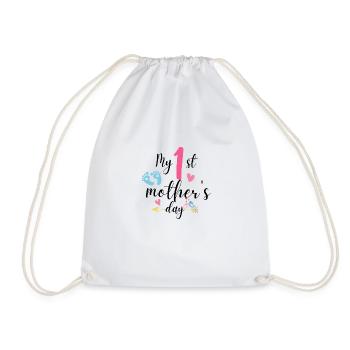 T-shirt de la fête des mères de maman - Sac de sport léger - blanc - Devant