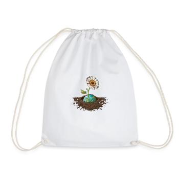 Earth, Plants, Flowers, Environment - Drawstring Bag - white - Front