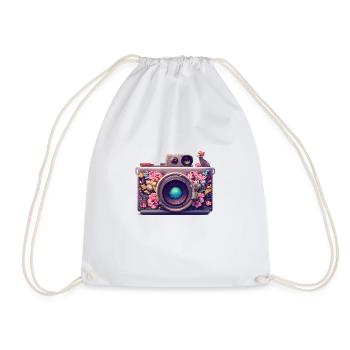 Photographer Funny Photographing Camera Photographers - Drawstring Bag - white - Front