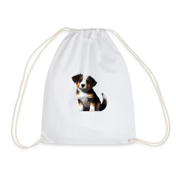 Chien de berger australien Propriétaire Chiot - Sac de sport léger - blanc - Devant
