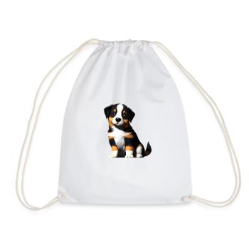 Chiot Berger Australien Propriétaire Chien - Sac de sport léger - blanc - Devant