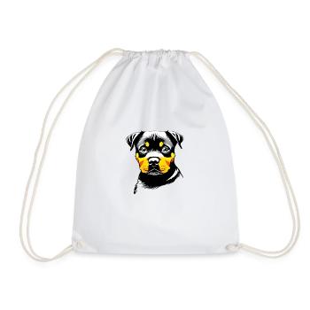 Rottweiler Rottweiler Puppy Dog Puppy Dogs - Sac de sport léger - blanc - Devant