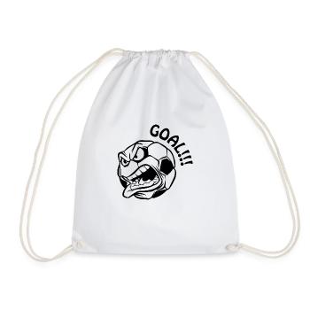 Fußball Soccer - Drawstring Bag - white - Front