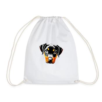 Doberman Dresseur Doberman Chien Doberman Chiot - Sac de sport léger - blanc - Devant