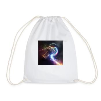 Mjolnir, the hammer of the mighty nordic god Thor - Drawstring Bag - white - Front