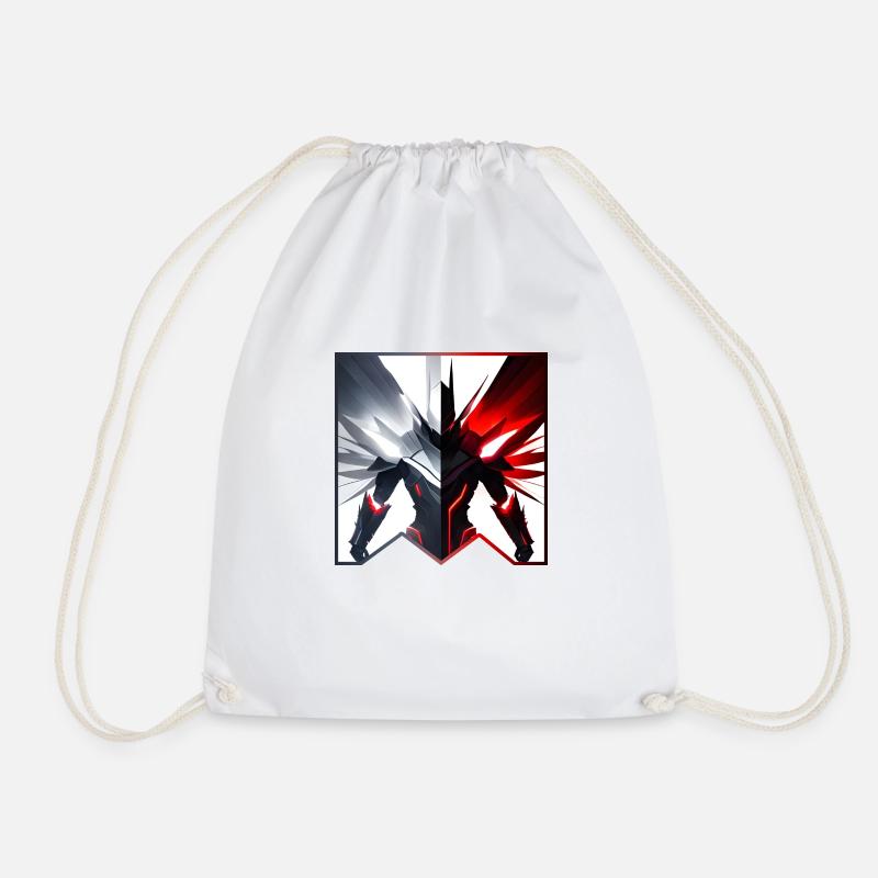 Taking the Good with the Bad - Drawstring Bag - white