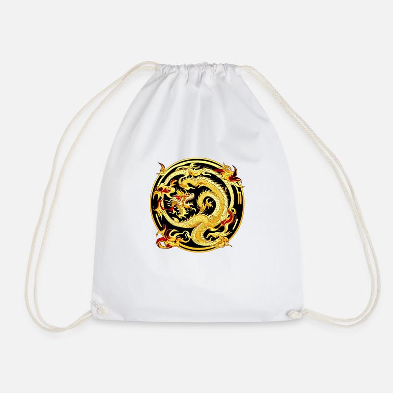 Chinesischer Drache - Turnbeutel - Weiß