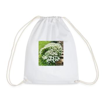 Bush of daisies in the botanical garden - Drawstring Bag - white - Front