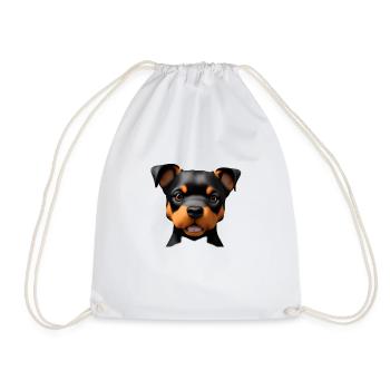 Chiot Chiens Rottweiler Chien Rottweiler Chiot - Sac de sport léger - blanc - Devant