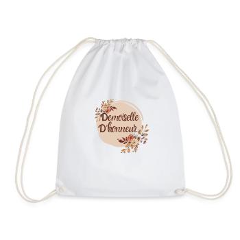 Demoiselle d'honneur floral - Sac de sport léger - blanc - Devant