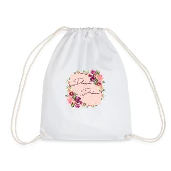 Demoiselle d'honneur floral - Sac de sport léger - blanc - Devant