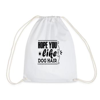 J’espère que vous aimez Dog Hair - Sac de sport léger - blanc - Devant