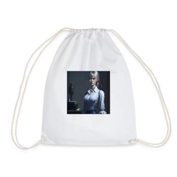 Belle fille manga - Sac de sport léger - blanc - Devant