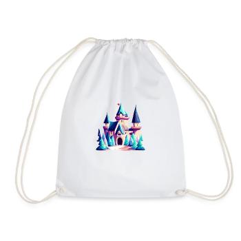 Castle Fantasy Fairy Tale - Drawstring Bag - white - Front