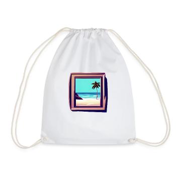 Cadres photo Holiday Vue Mer - Sac de sport léger - blanc - Devant