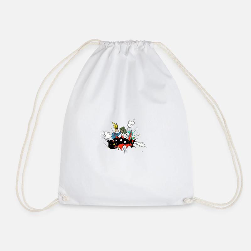 Boom - Drawstring Bag - white