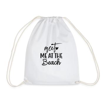 Rencontrez-moi à la plage - Sac de sport léger - blanc - Devant