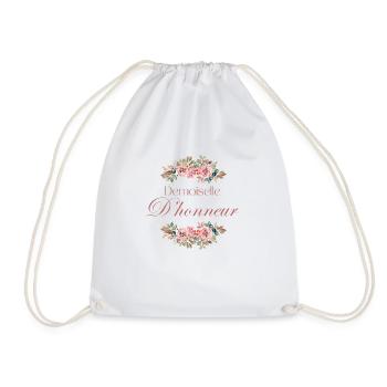 Demoiselle d’honneur floral - Sac de sport léger - blanc - Devant