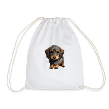 Propriétaires de chiens Chiens teckel Chien Dachshund chiot - Sac de sport léger - blanc - Devant