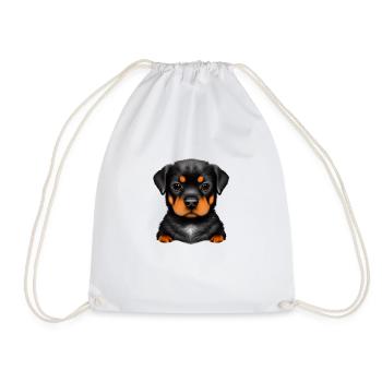 Rottweiler Chien Rottweiler Chiot Chiens Chiot - Sac de sport léger - blanc - Devant