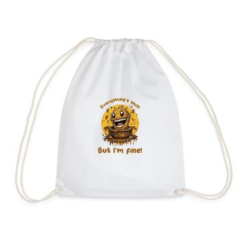 Tout est merde, mais je vais bien! - Sac de sport léger - blanc - Devant