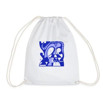 The farmers. Opportunities for advancement in hierarchy - Drawstring Bag - white - Front